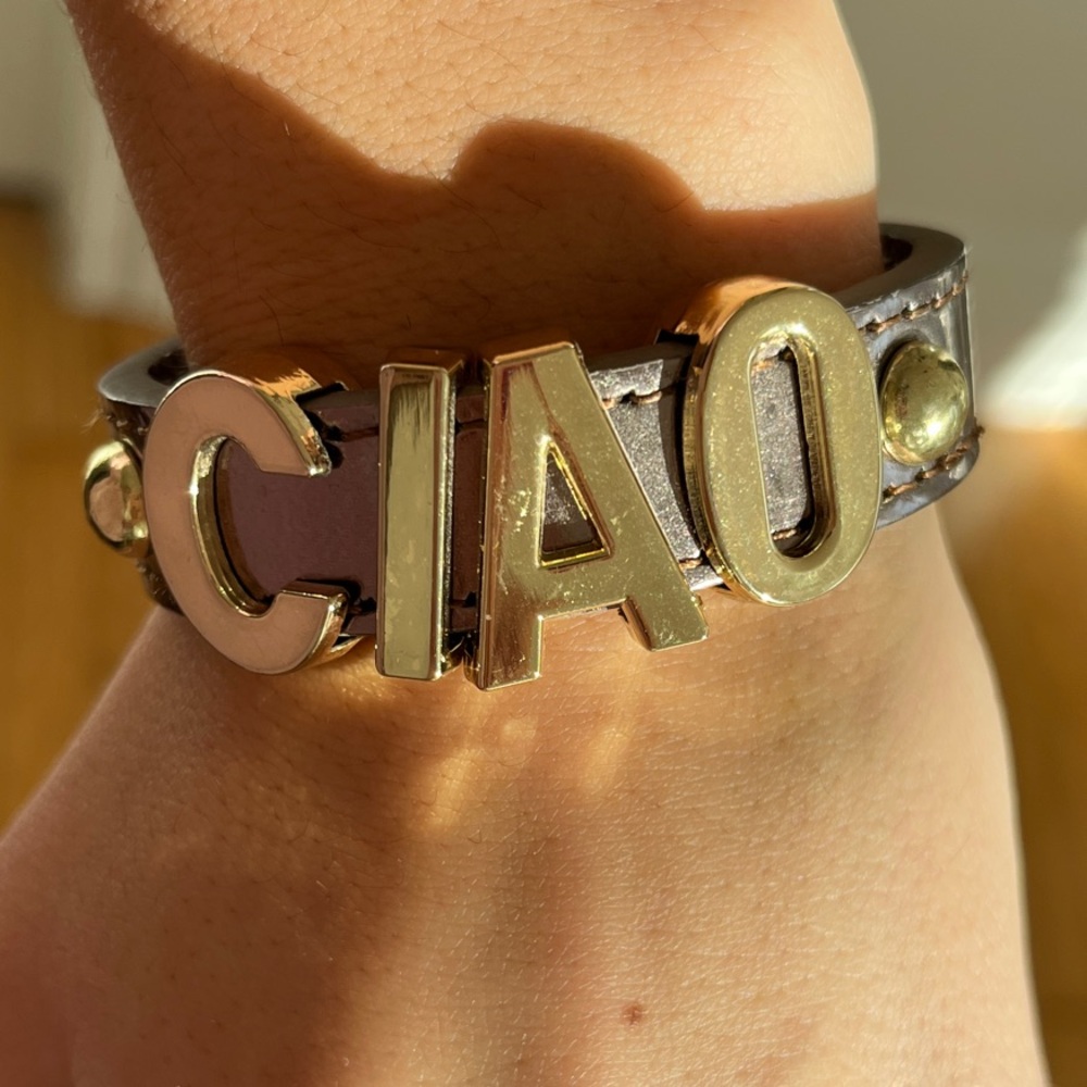 BCBGeneration Gold and Silver 'CIAO' Bracelet